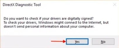 DirectX Diagnostic Tool